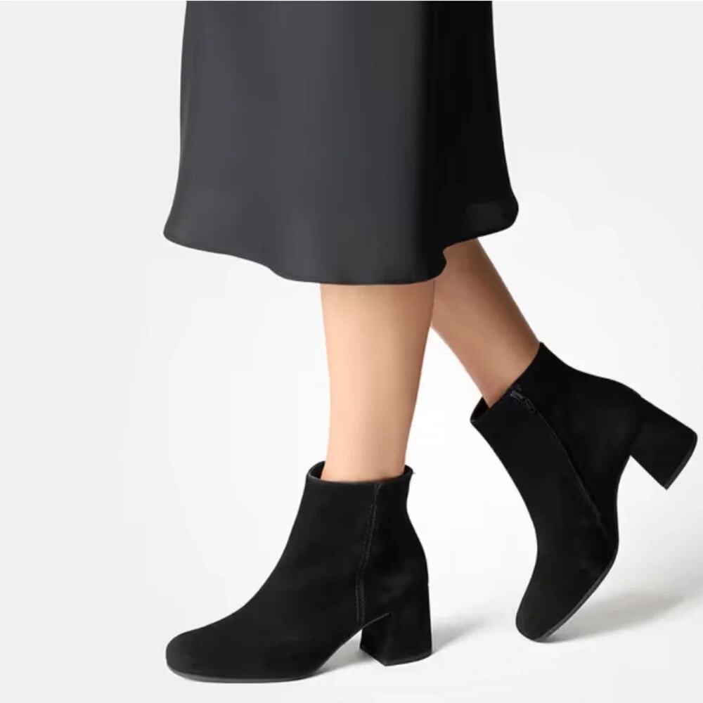 Paul Green Bridget Ankle Bootie Womens 7 US 4.5 UK Black Suede